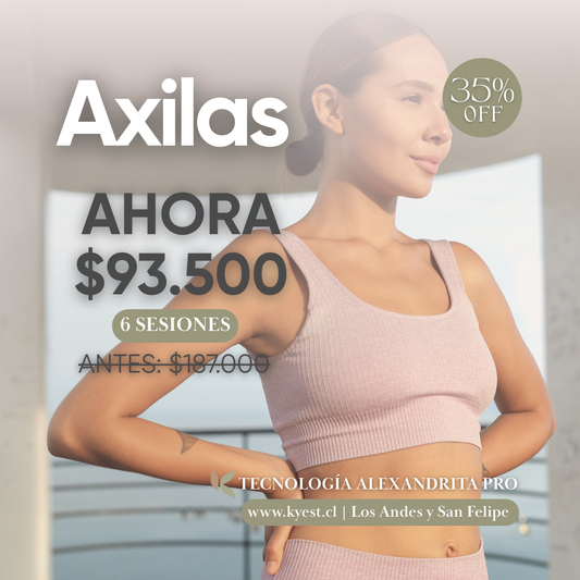 Axilas | Depilación láser Alexandrita Pro