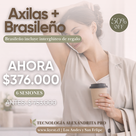 Brasileño y Axilas | Depilación láser Alexandrita Pro