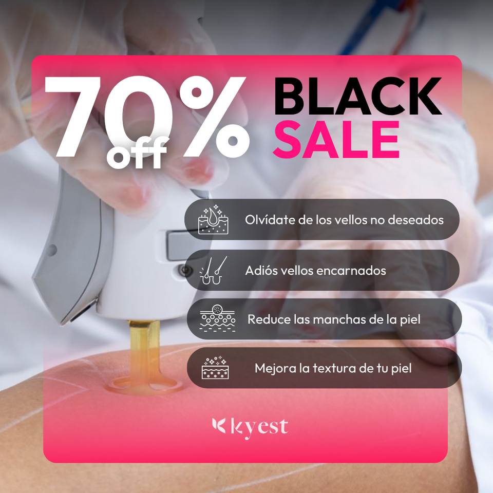 Black Sale Kyest - 70% OFF en depilación láser