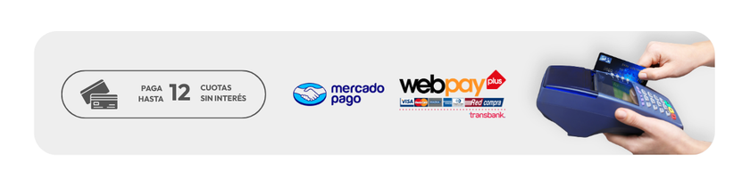 Medios de pago aceptados en Kyest: Webpay Plus, MercadoPago, Visa, Mastercard, American Express